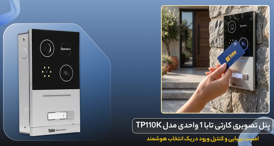 پنل دربازکن کارتی تابا 1 واحدی مدل 110