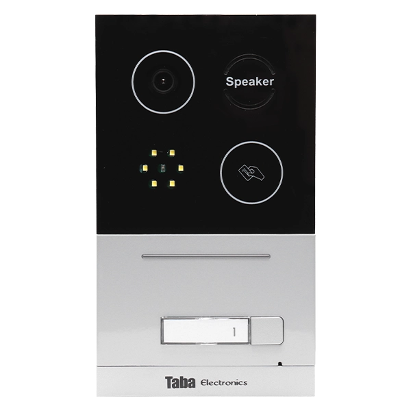 Taba-panel-TP110K-unit1-index پنل آیفون تصویری کارتی تابا 1 واحدی مدل TP110K